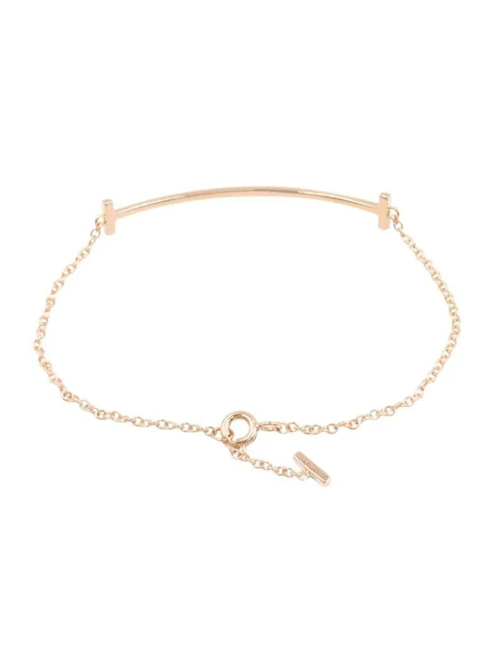 Tiffany & Co Bracelet T Smile Medium 18k Pink Gold